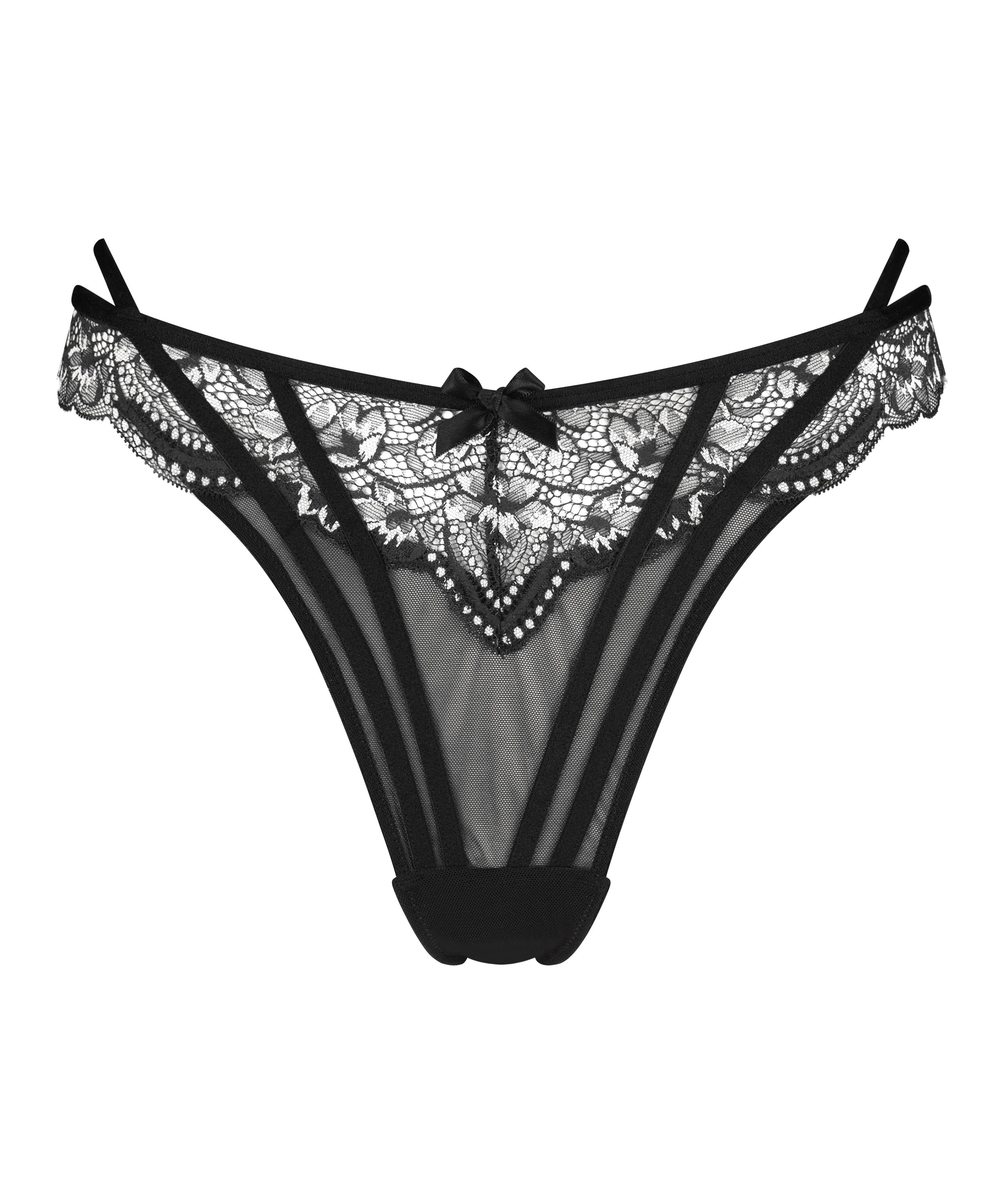 Tanga de pernera alta Kirsty, Negro, main