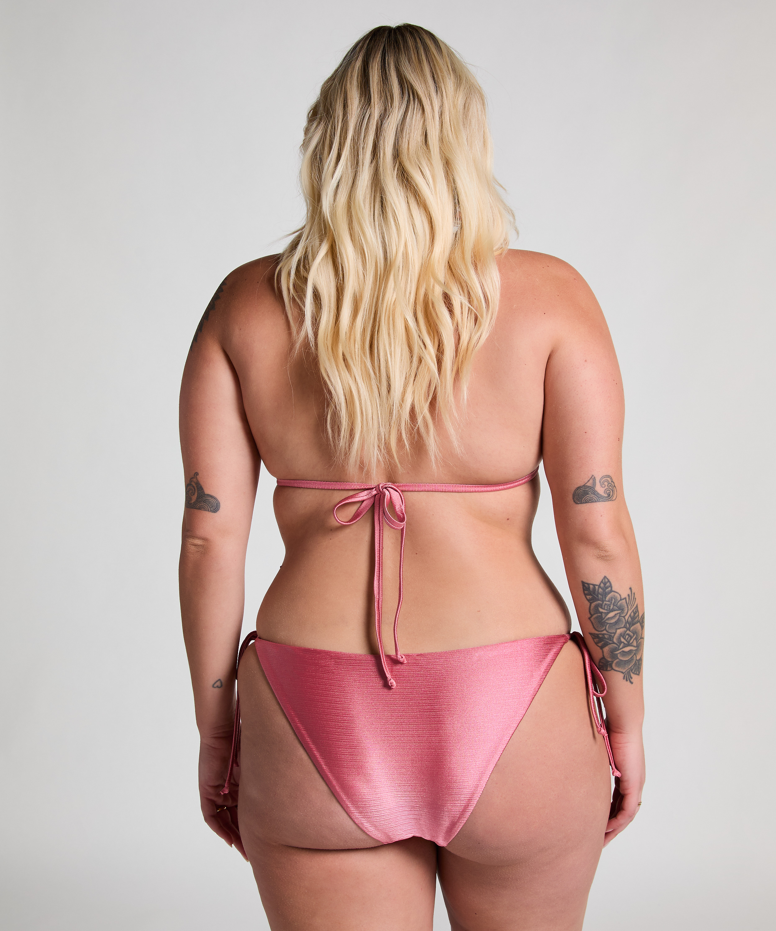 Top de bikini triangular Kallua, Rosa, main