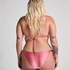 Top de bikini triangular Kallua, Rosa