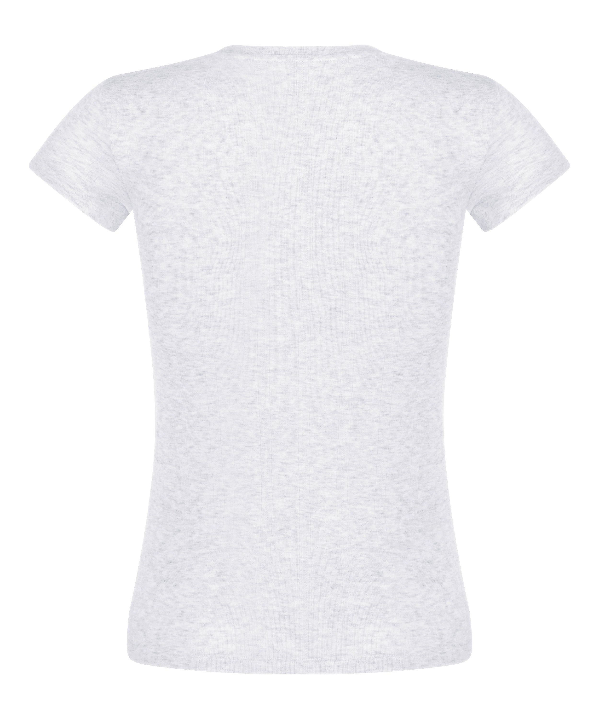 Top en pointelle, Gris, main