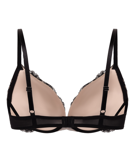 Sujetador push-up de aros preformado Teddy, Negro
