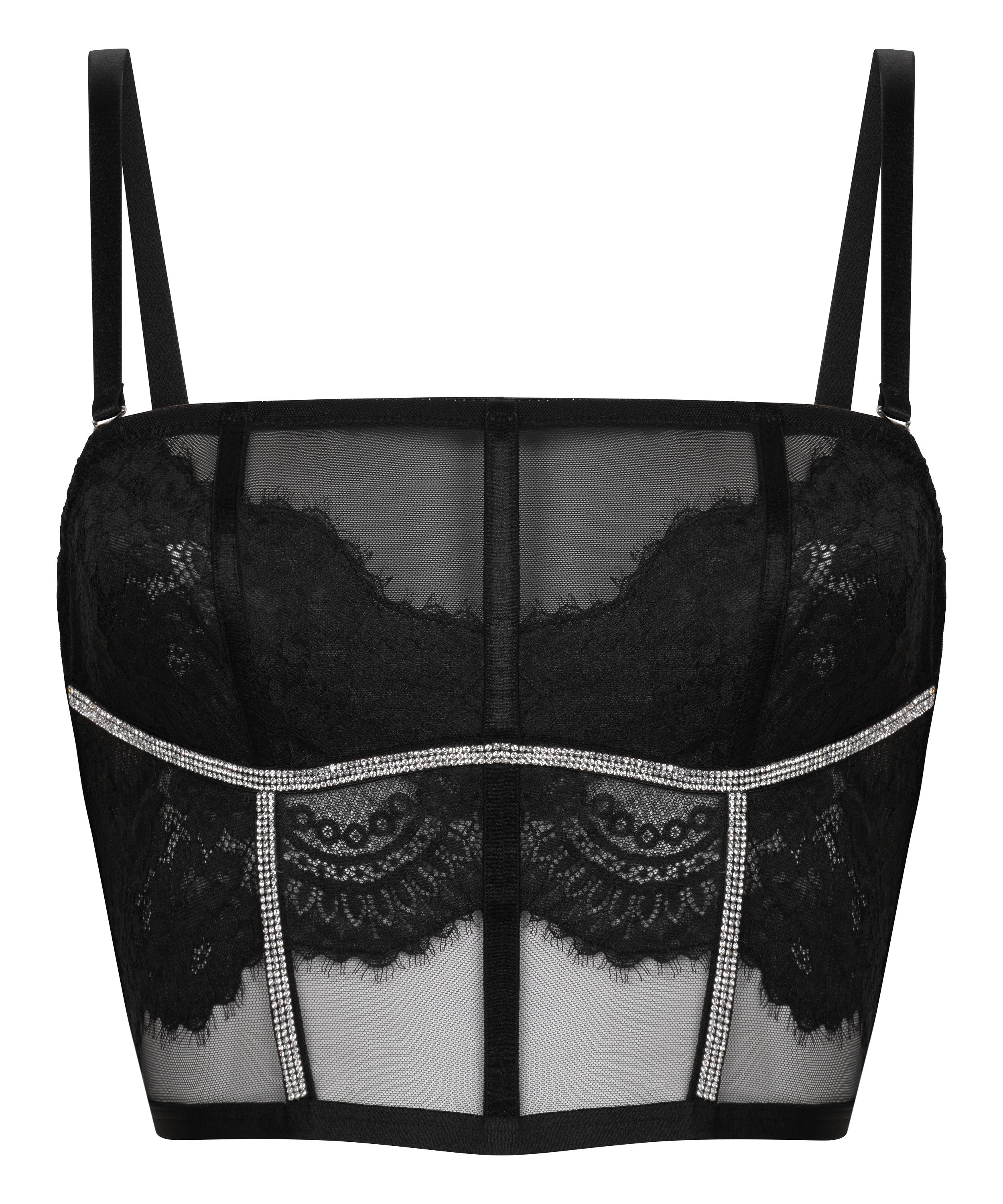 Bustier Odette, Negro, main