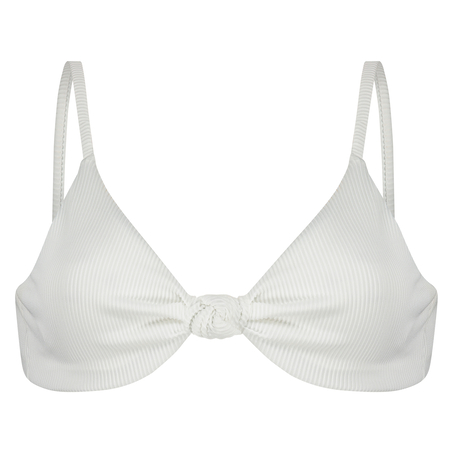 Top de bikini triangular Sacramento, Blanco