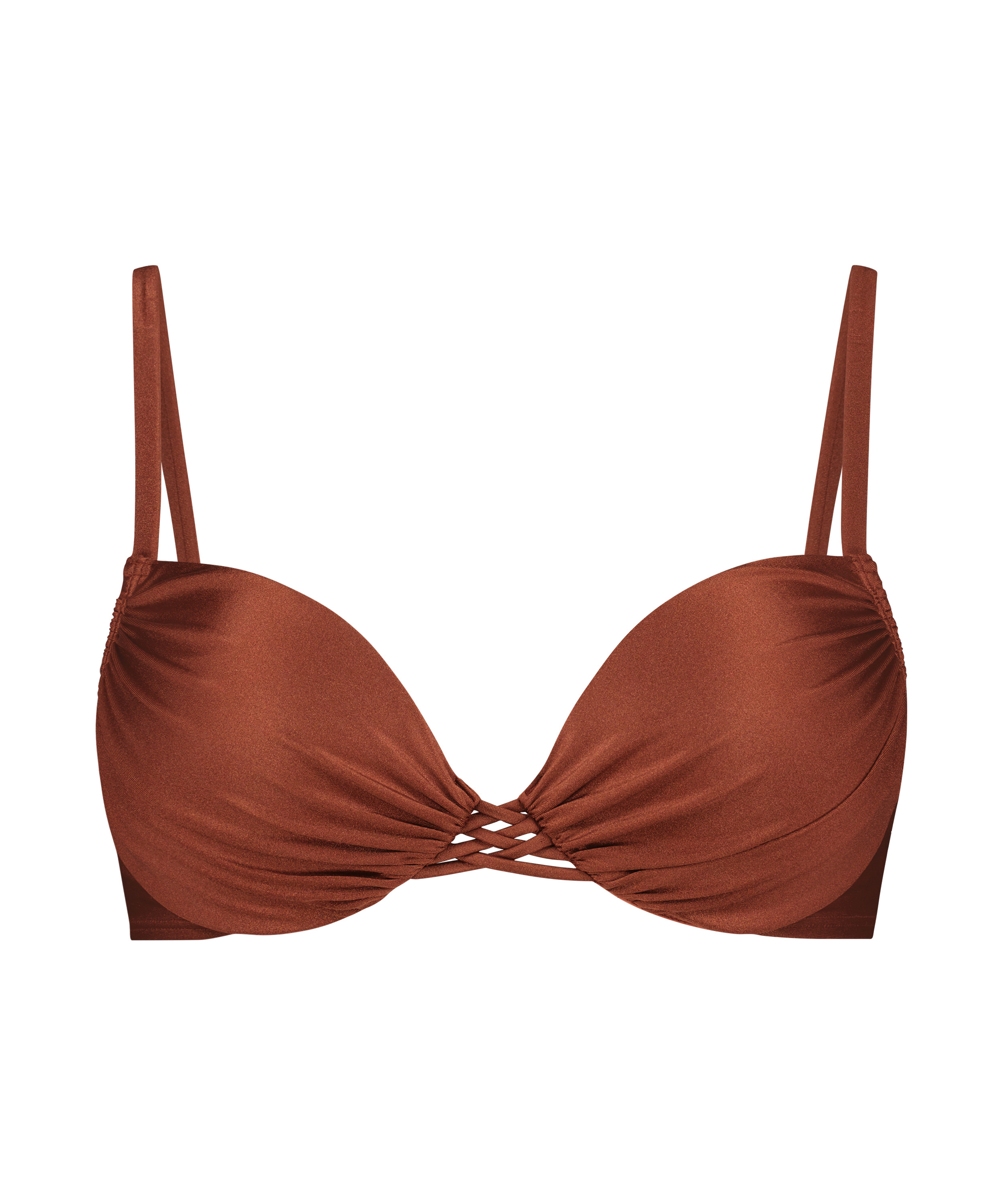 Top de bikini con aros, y con Sahara, Rojo, main