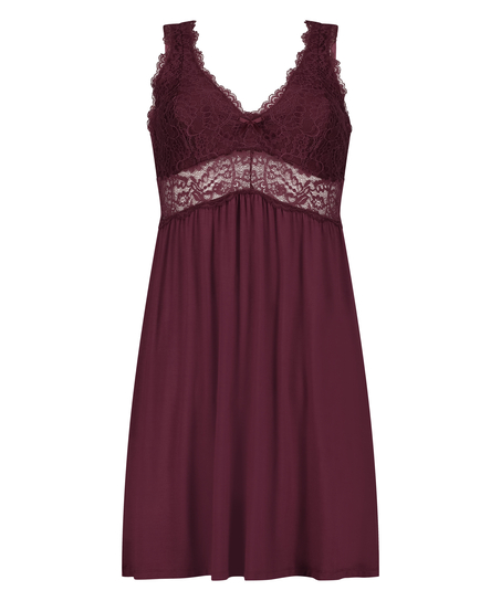 Vestido lencero Nora Lace, Morado