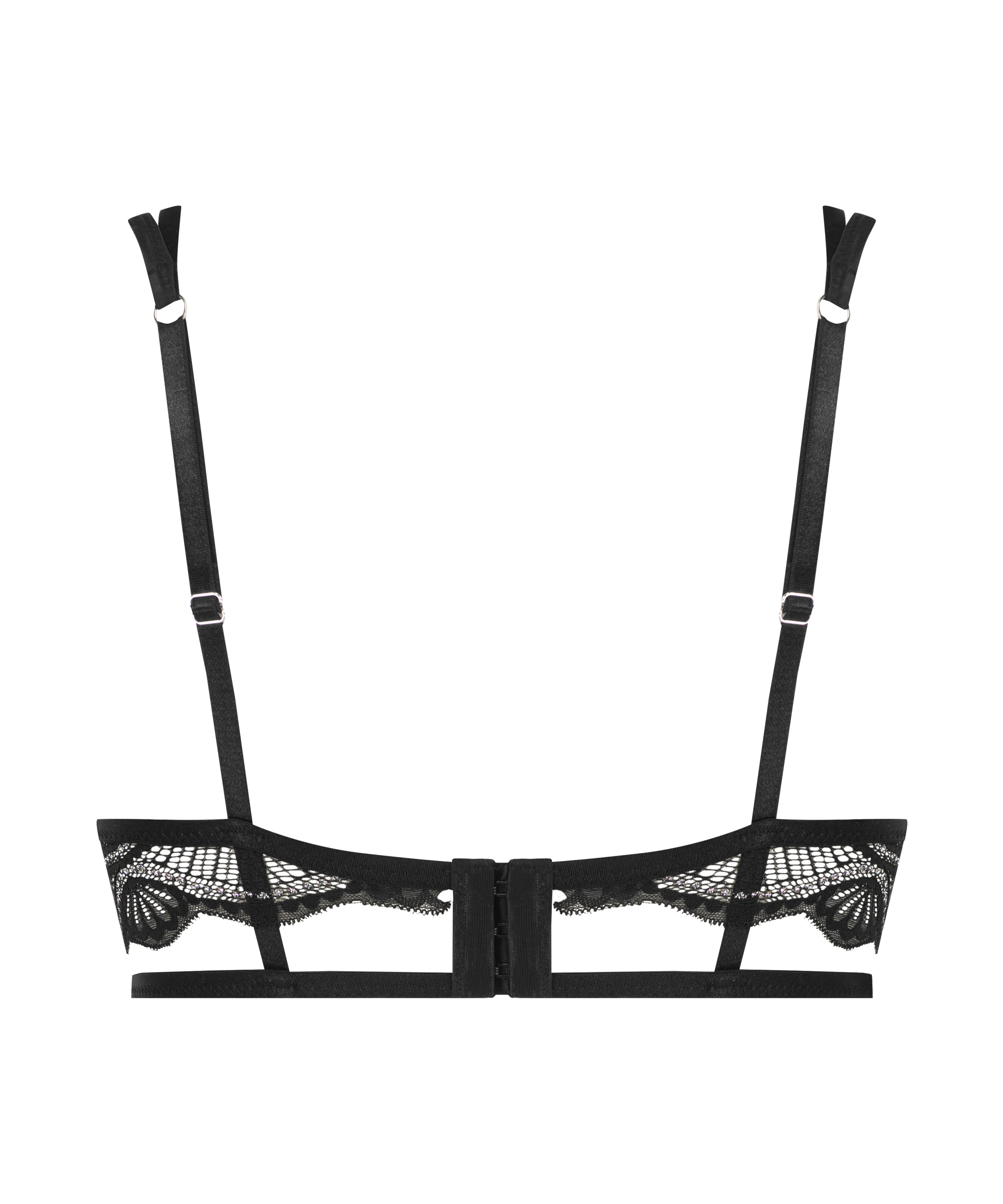 Sujetador longline con aros sin relleno Lyra, Negro, main