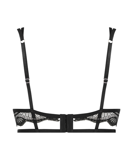Sujetador longline con aros sin relleno Lyra, Negro