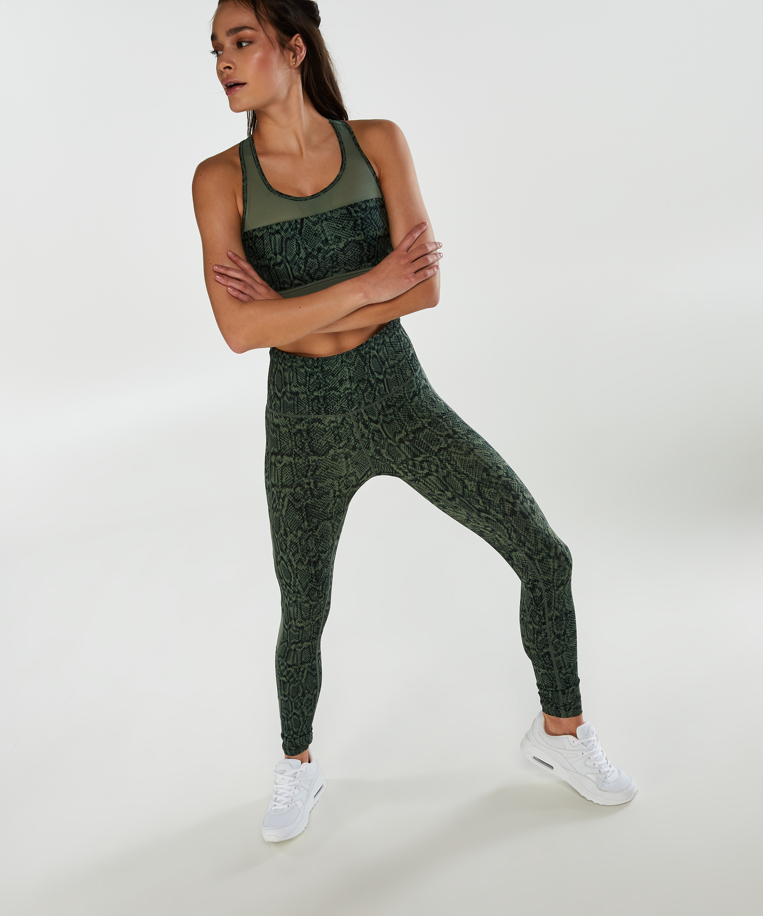 Sujetador deportivo de nivel 1 The Classic de HKMX, Verde, main