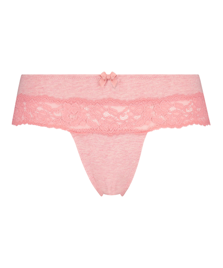 Tanga bóxer de algodón, Rosa