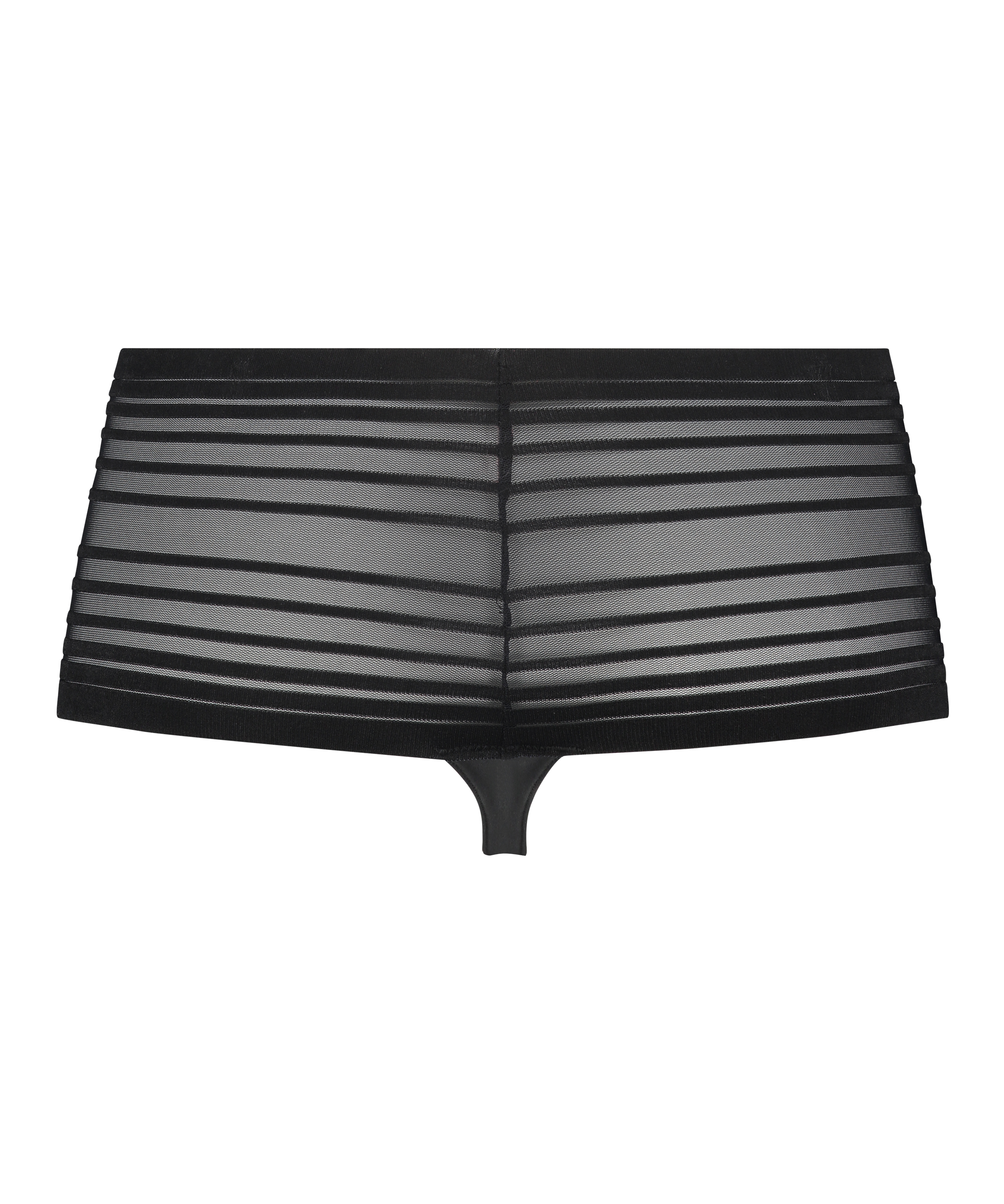 Tanga invisible de tiro alto, Negro, main