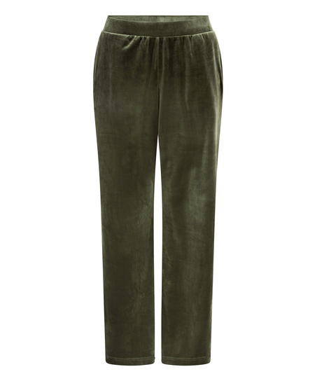 Pantalón de pijama de terciopelo, Verde
