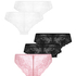 Lote de 5 Brasileña Invisible Lace Back, Rosa