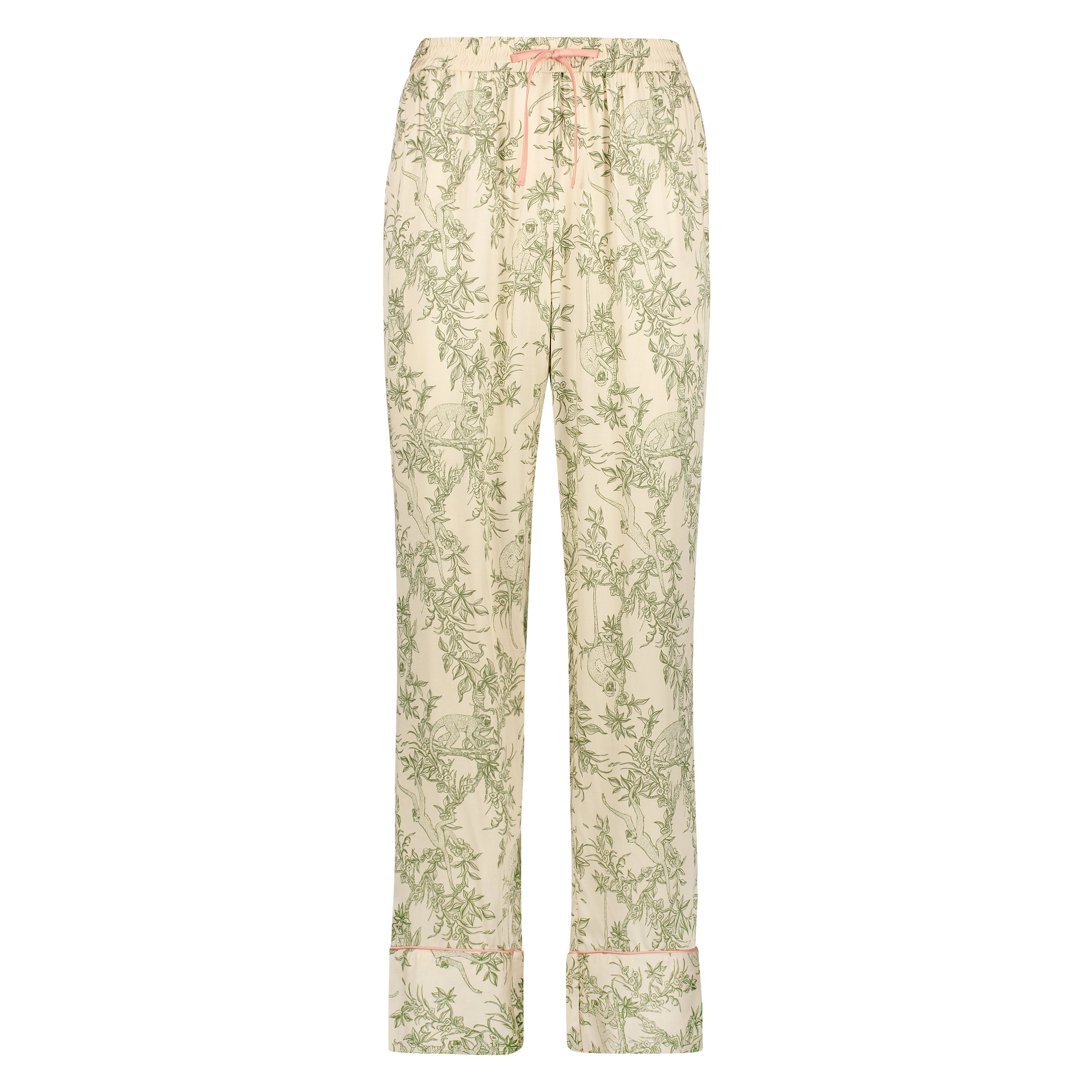Pantalón de pijama tejido, Beige, main