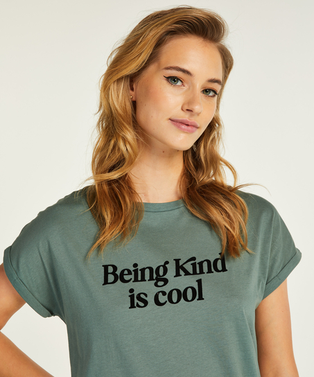 Camisón de escote redondo, Verde