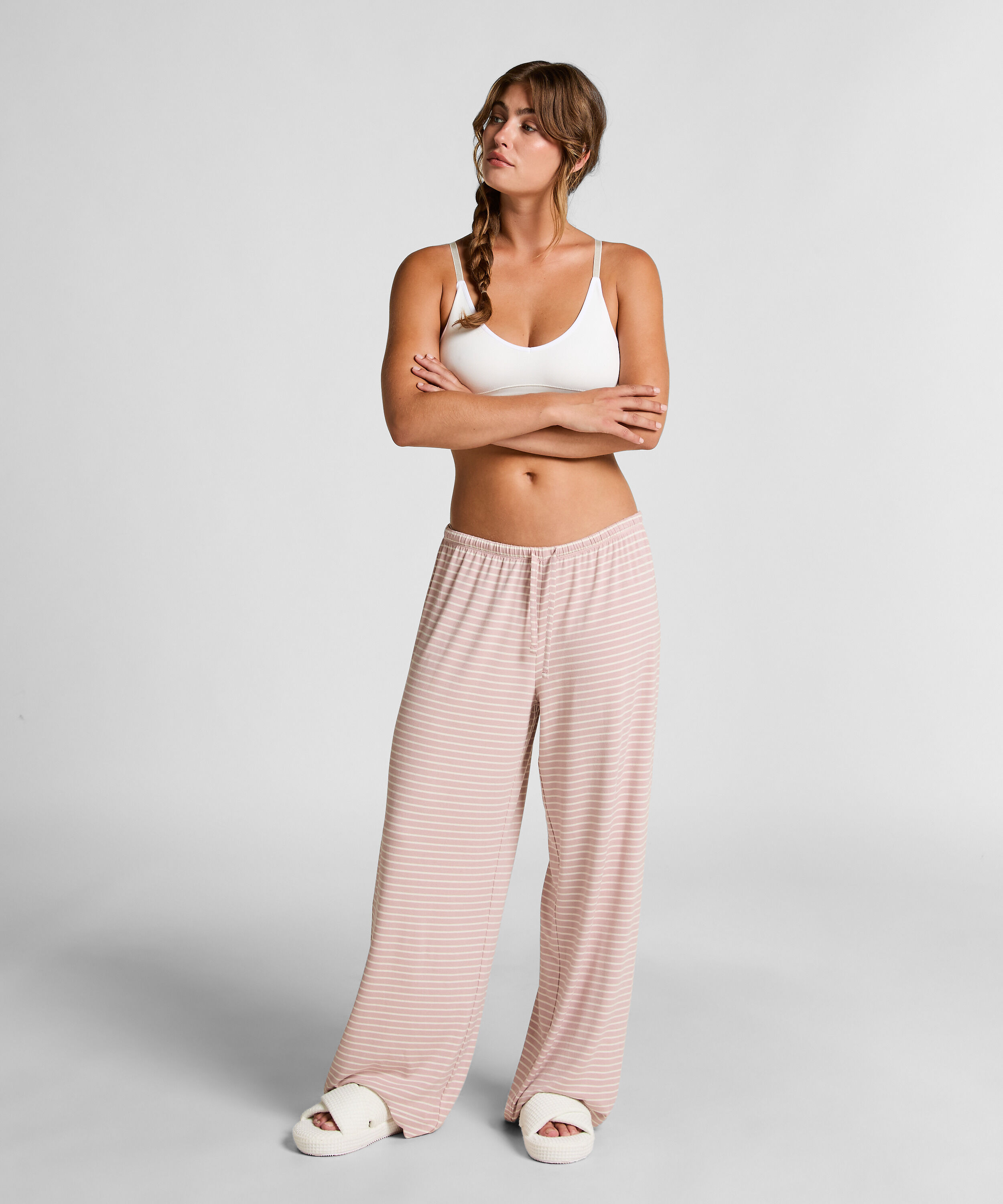 Pantalón de punto, Rosa Pantalón de punto, Rosa