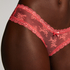 Brasile&ntilde;a en forma de V burn-out mesh, Rosa