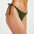 Pantalón de bikini y tanga Luxe, Verde