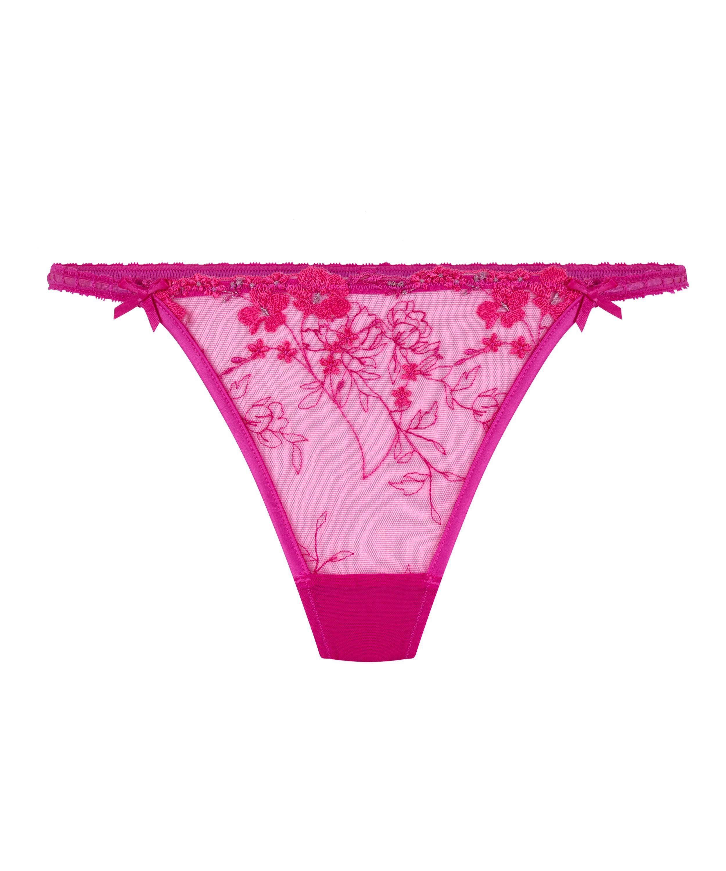 Tanga de corte alto Peonie, Rosa, main
