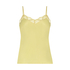 Camiseta top Satin Lace, Amarillo