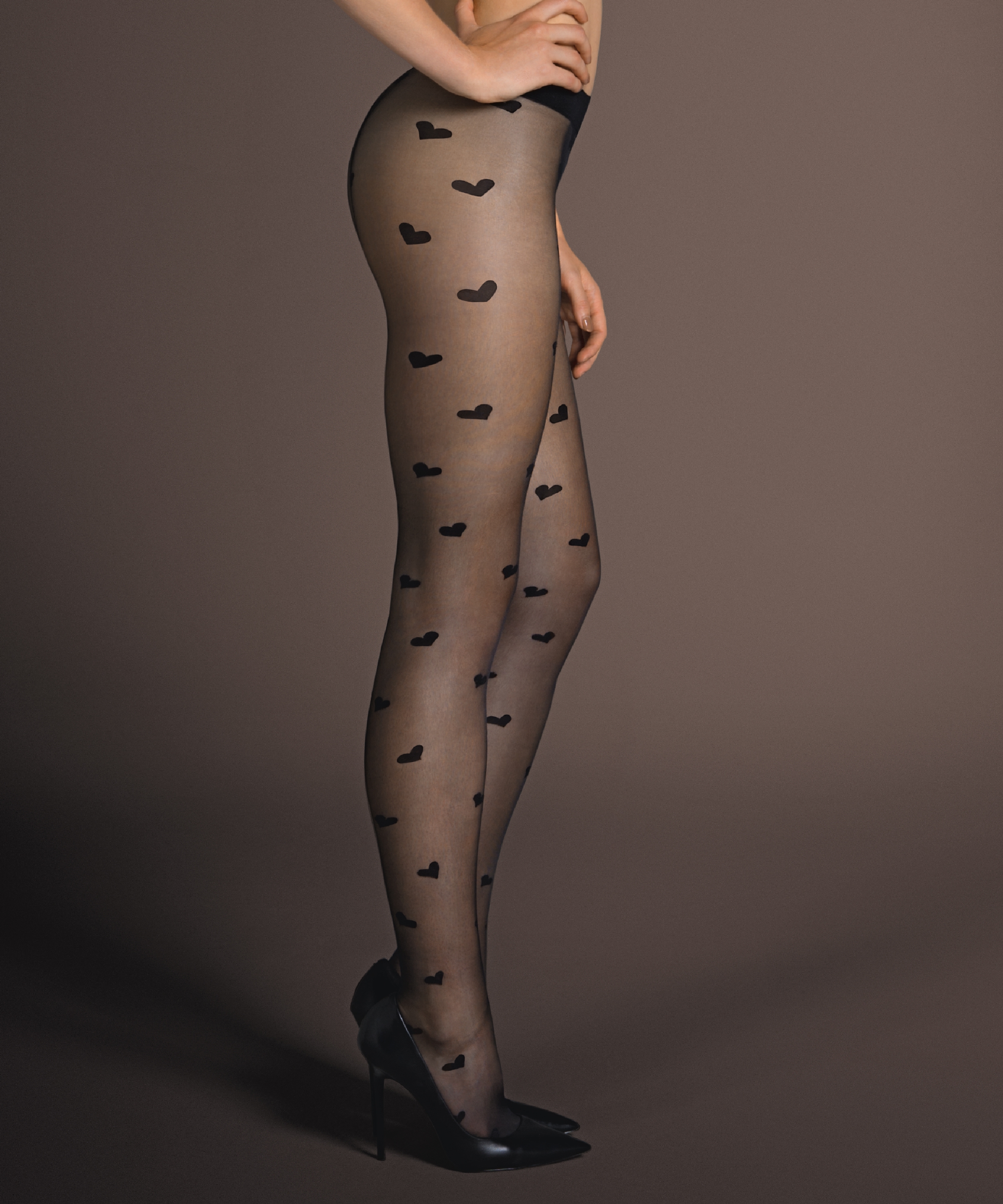Tights Hearts, Negro, main