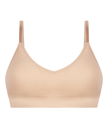 Bralette triangular Dide, Beige