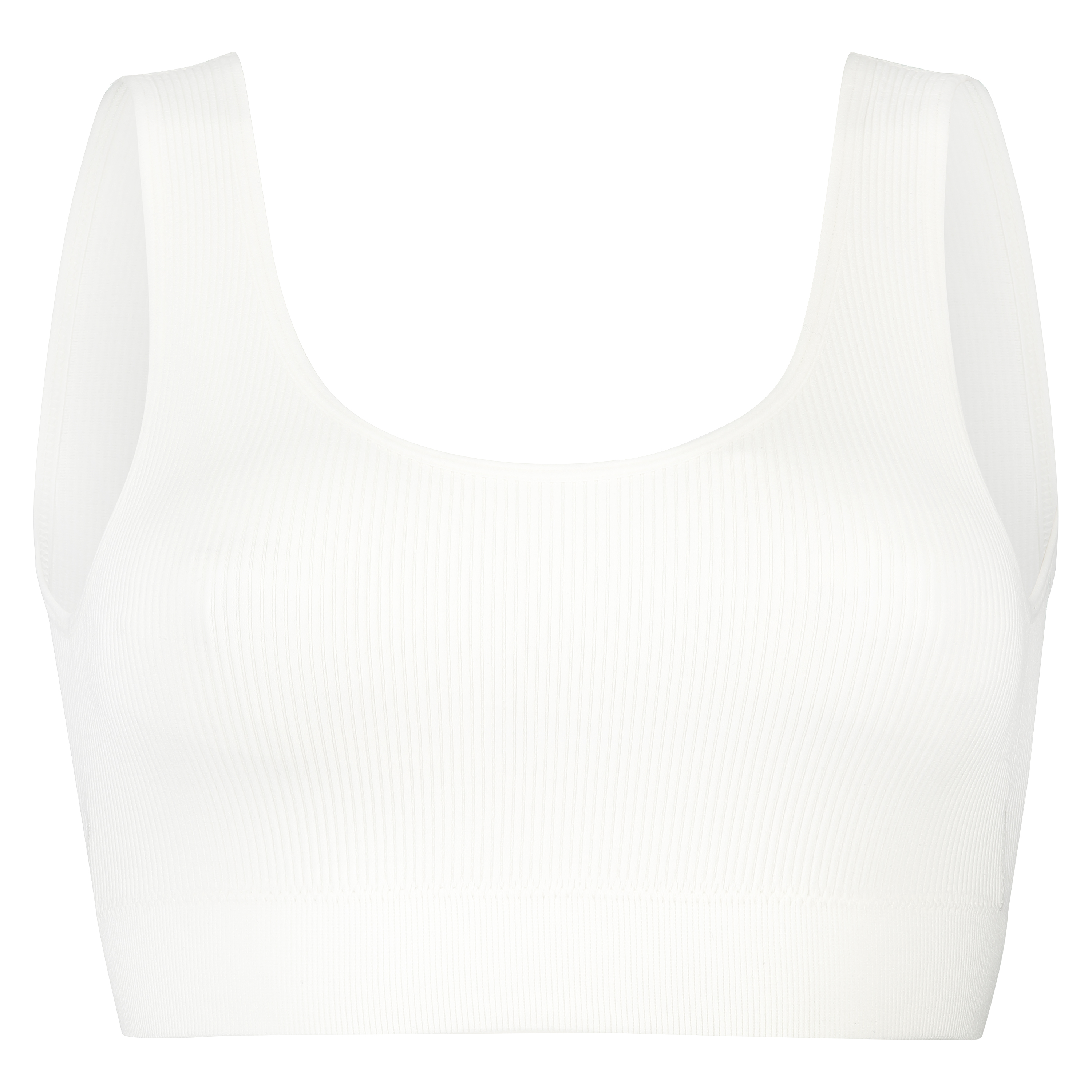 Bralette sin costuras, Blanco, main