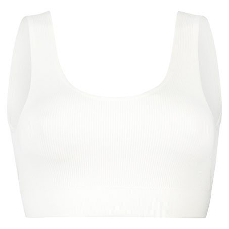 Bralette sin costuras, Blanco