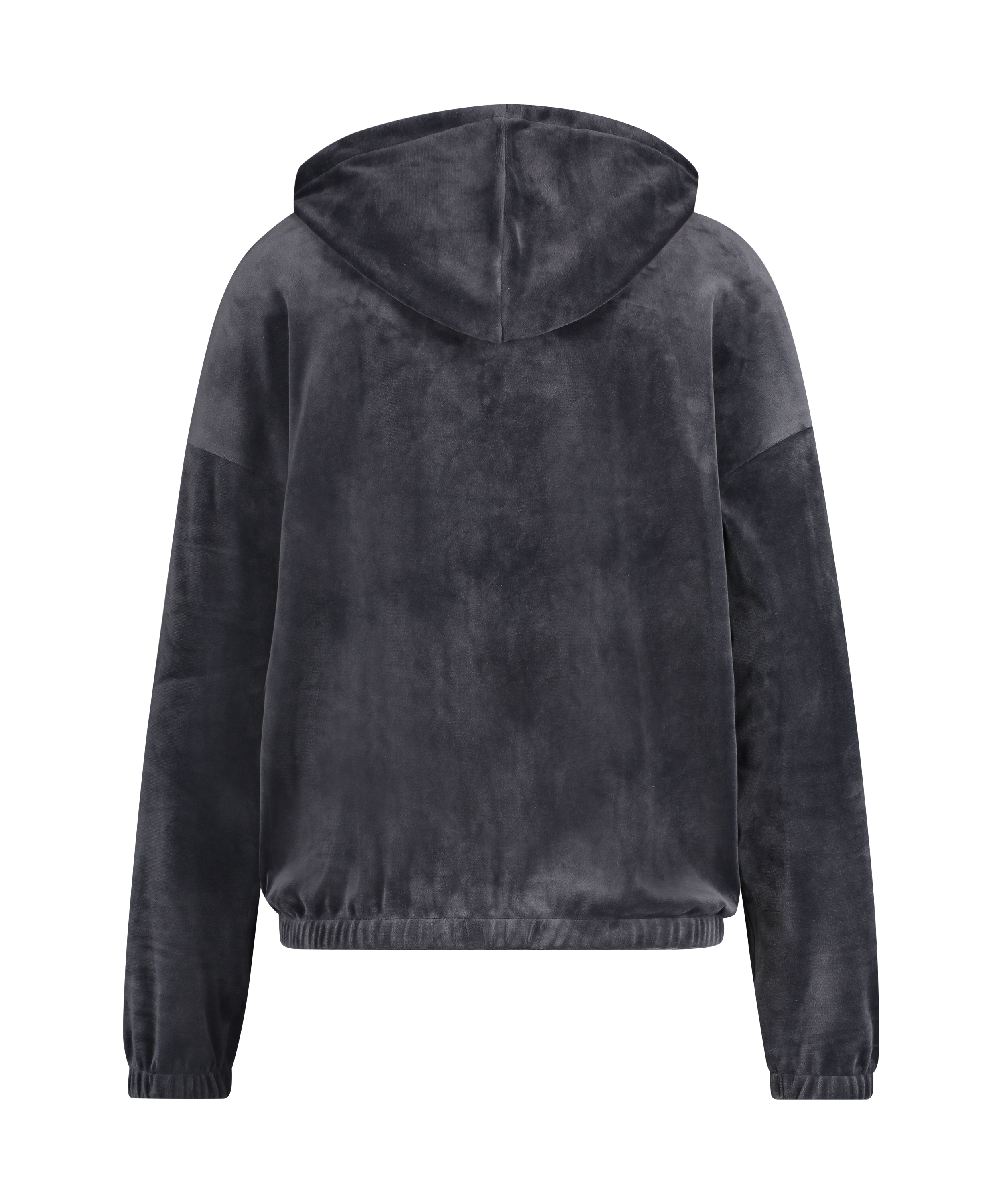 Sudadera con capucha de terciopelo, Gris, main