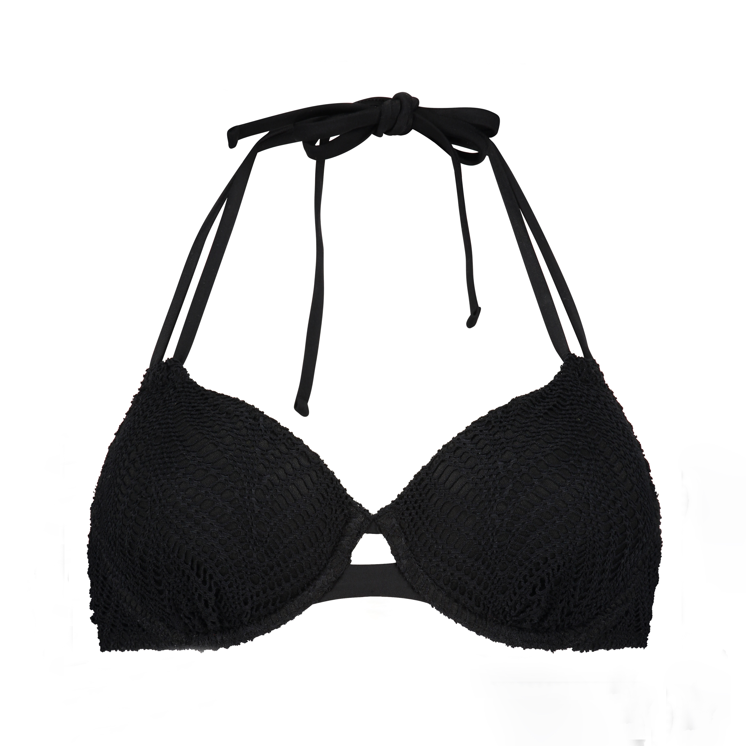 Crochet Bikini Top, Negro, main