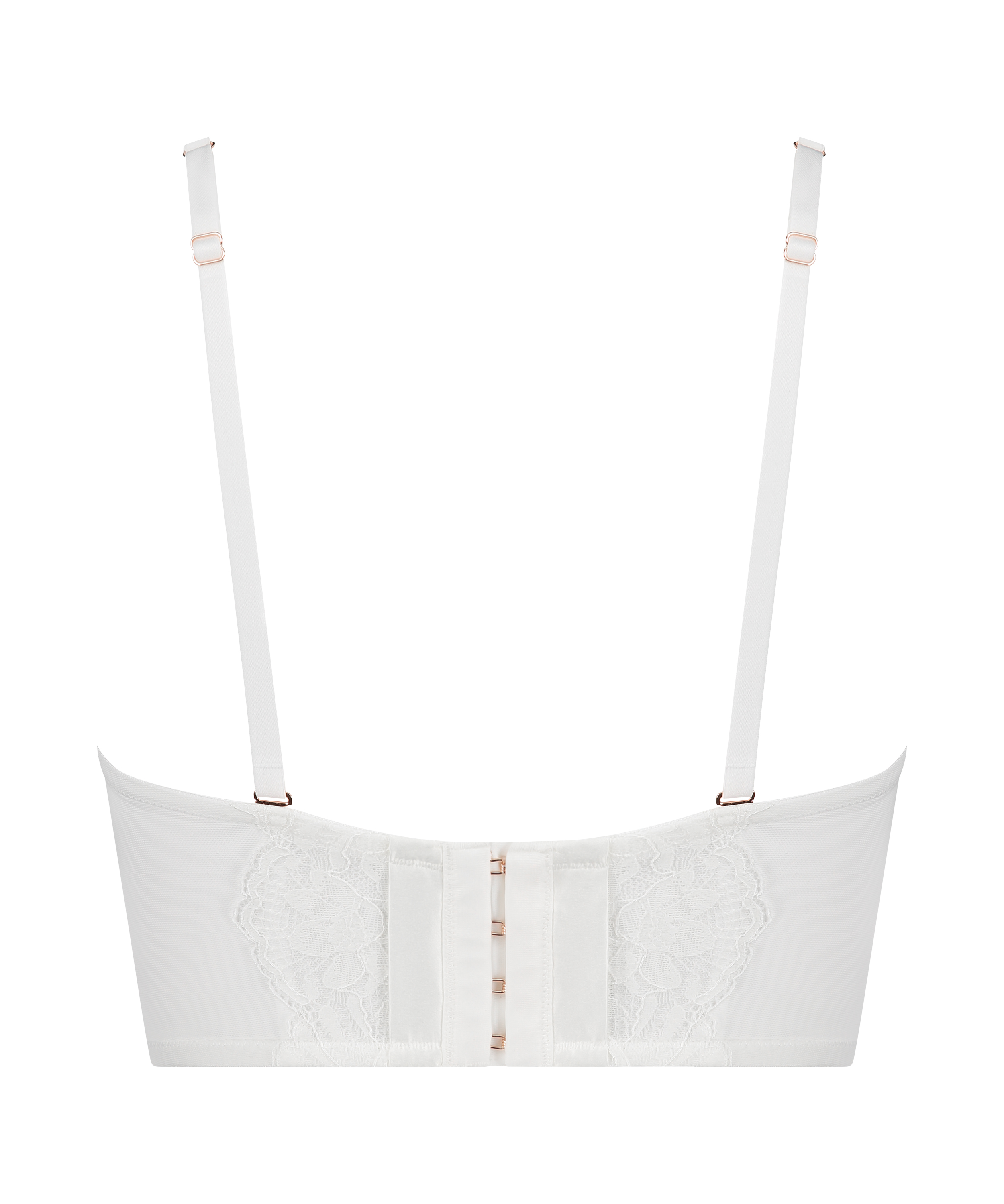 Sujetador longline con aros sin tirantes Jamie, Blanco, main