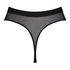 Tanga de Malla Invisible de tiro alto, Negro