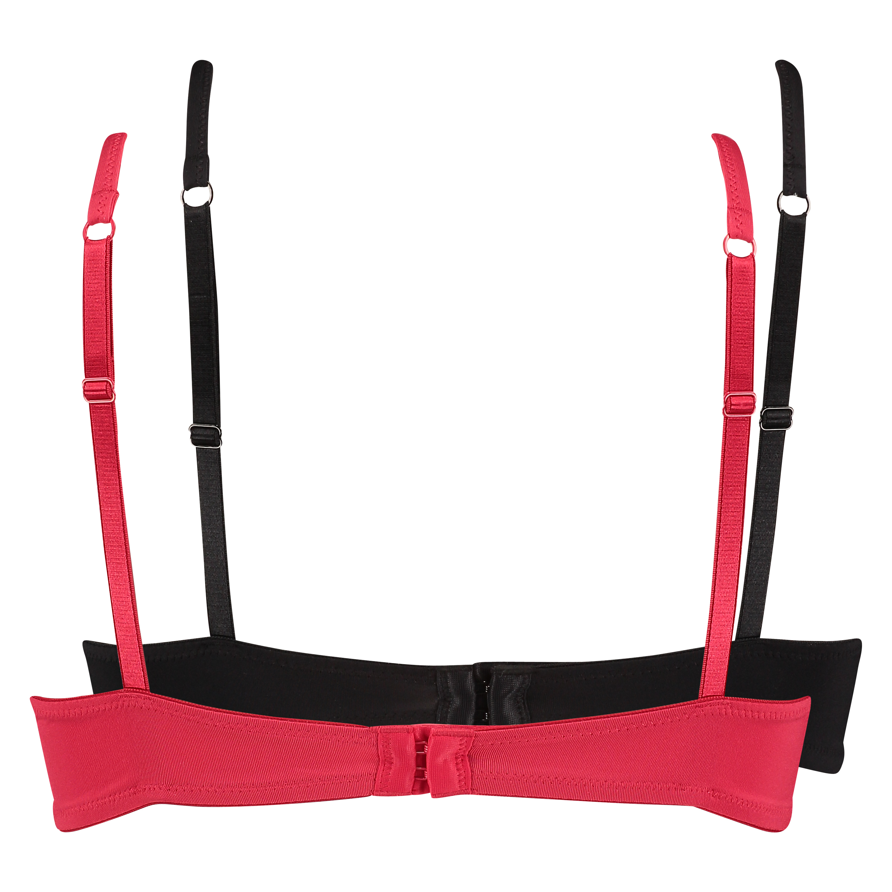 Paquete de 2 sujetadores de aros preformados, Negro, main