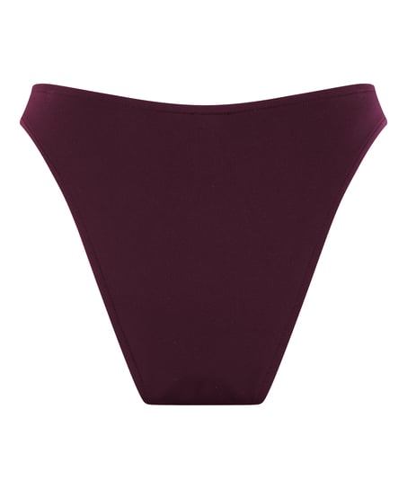 Braguita de bikini de tiro alto de neopreno, Morado
