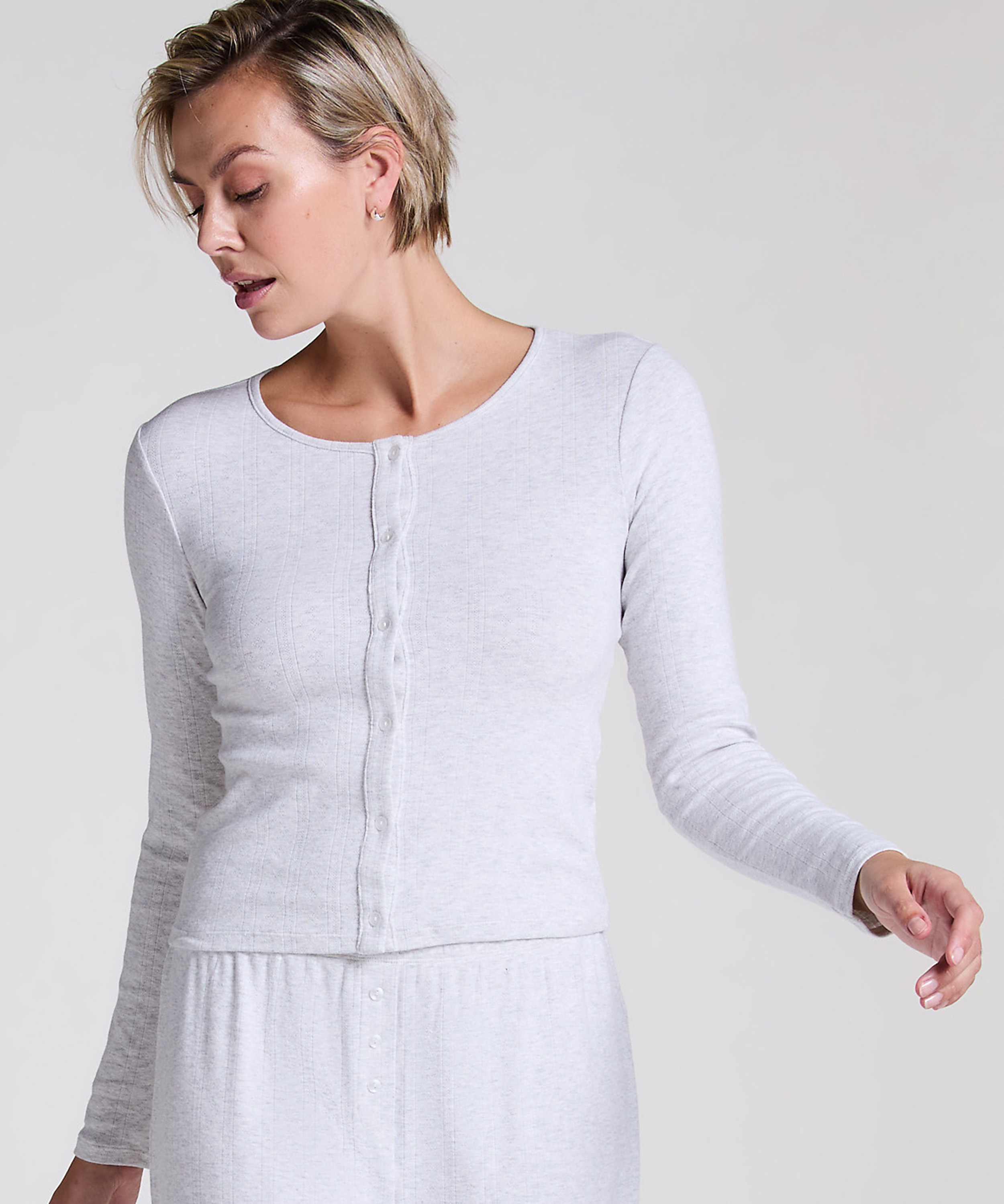 Top de pijama, Gris, main