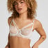 Sujetador Longline Kristina con Aros Sin Relleno, Blanco