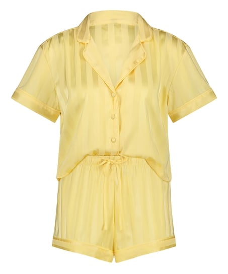Conjunto de pijama Satin, Amarillo