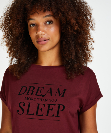 Camis&oacute;n de escote redondo, Rojo