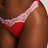 Tanga Lace & Shine, Rojo