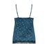 Top Velours Lace, Azul