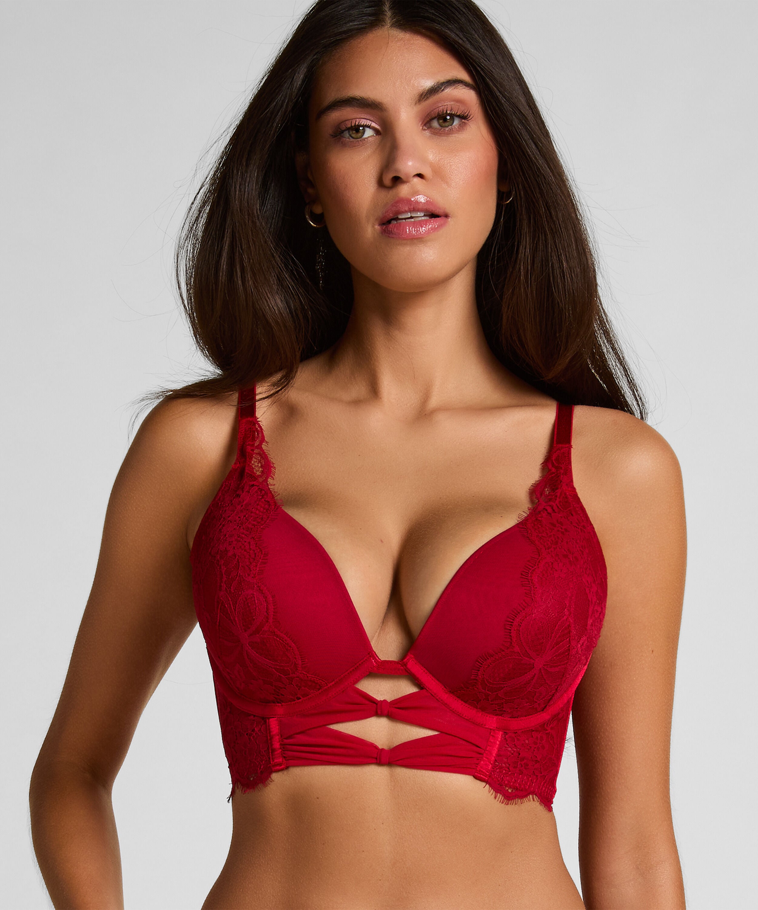 Sujetador push-up largo Marianna, Rojo Sujetador push-up largo Marianna, Rojo