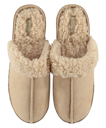 Pantuflas Reya, Beige