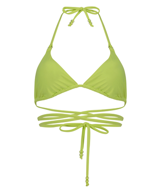 Top de bikini triangular Wild, Verde