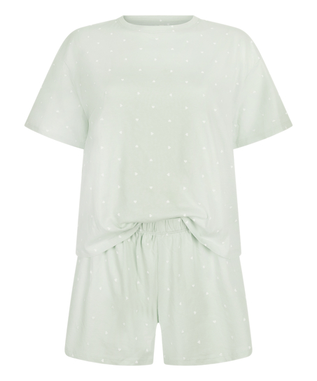 Conjunto de Pijama de Algodón, Verde