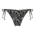 Braguita de bikini brasileña Paisley, Negro