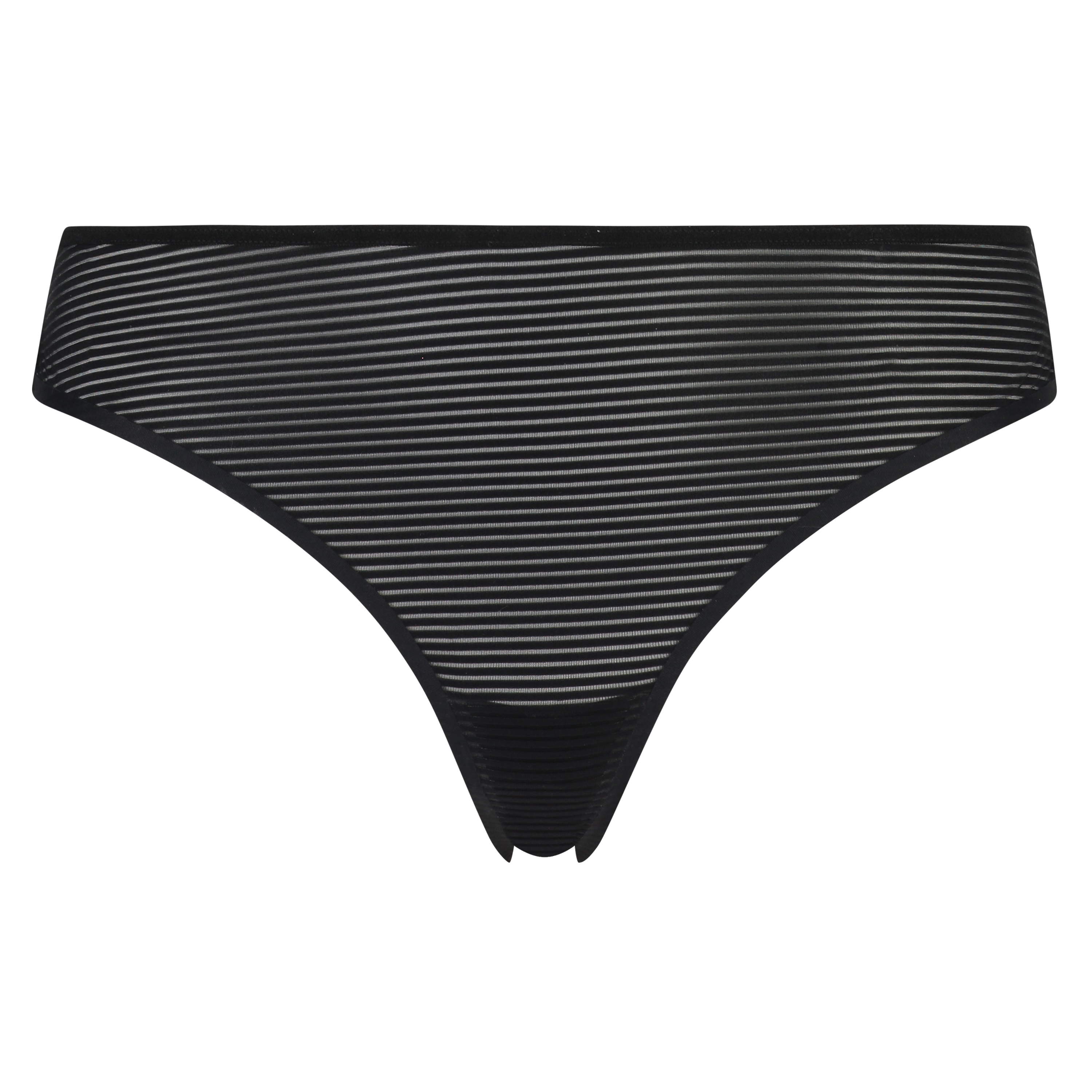 Tanga invisible Stripe mesh, Negro, main