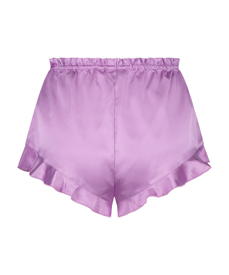 Pantalón corto de satén, Morado