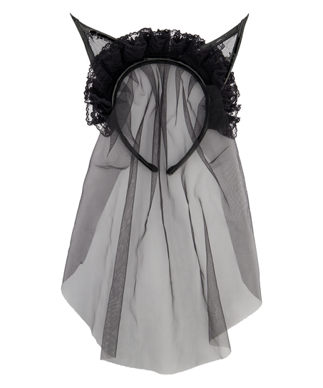 el conjunto para vestir de gato, Negro