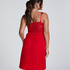 Vestido lencero Nora Lace, Rojo