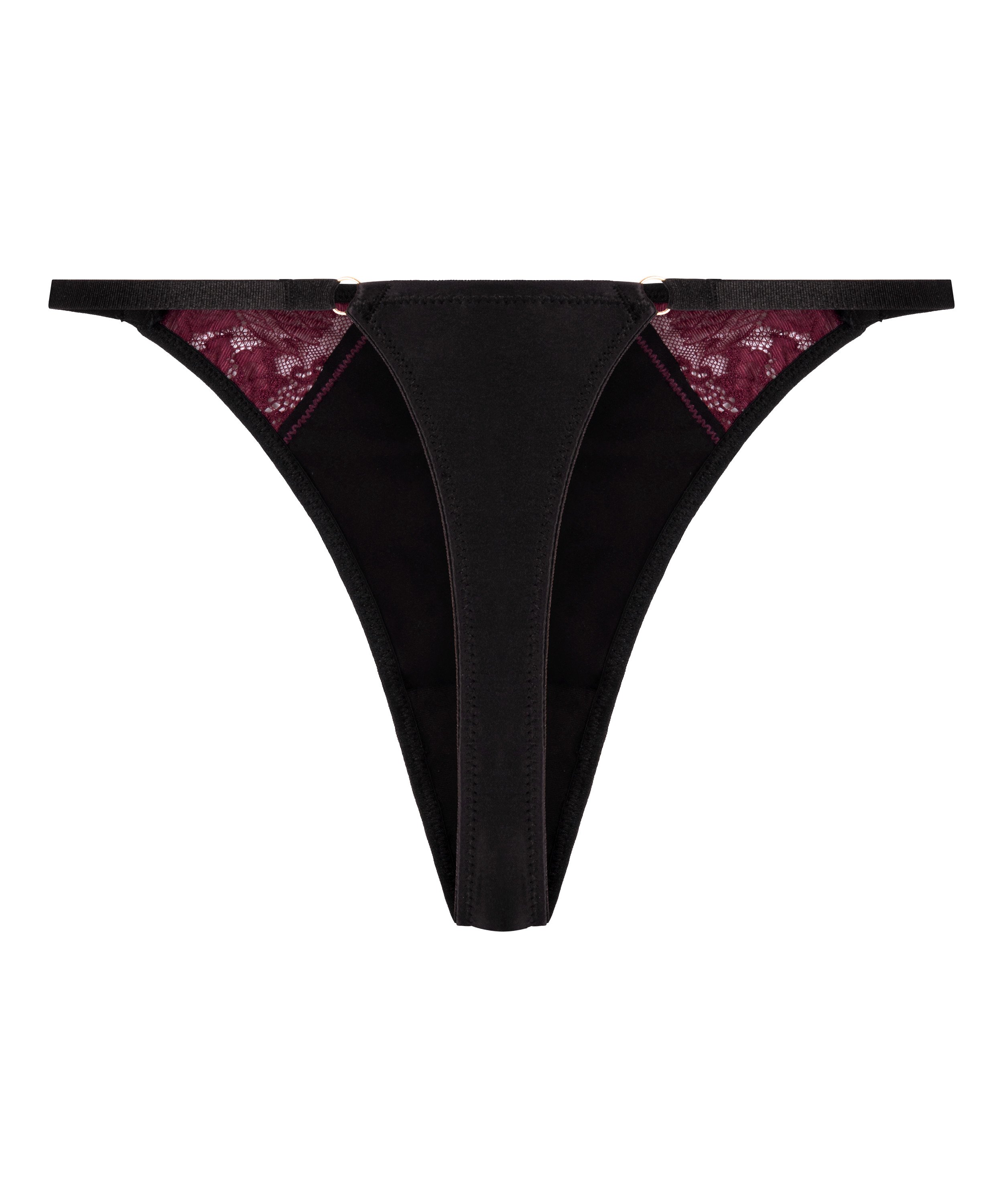 Tanga de pernera alta Ambra, Negro, main
