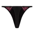 Tanga de pernera alta Ambra, Negro